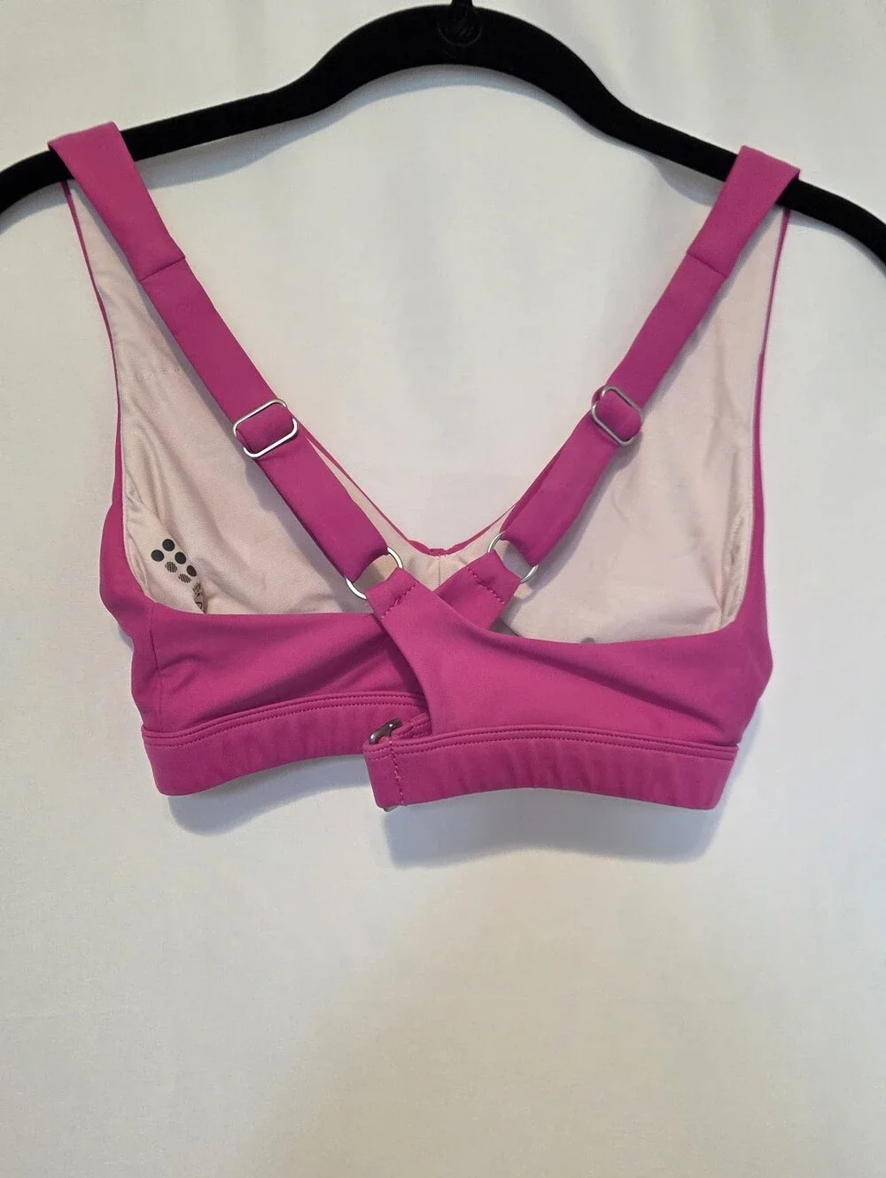 Title Nine Better Bikini Top Bright Pink Magenta Extra Small - Picture 3 of 9